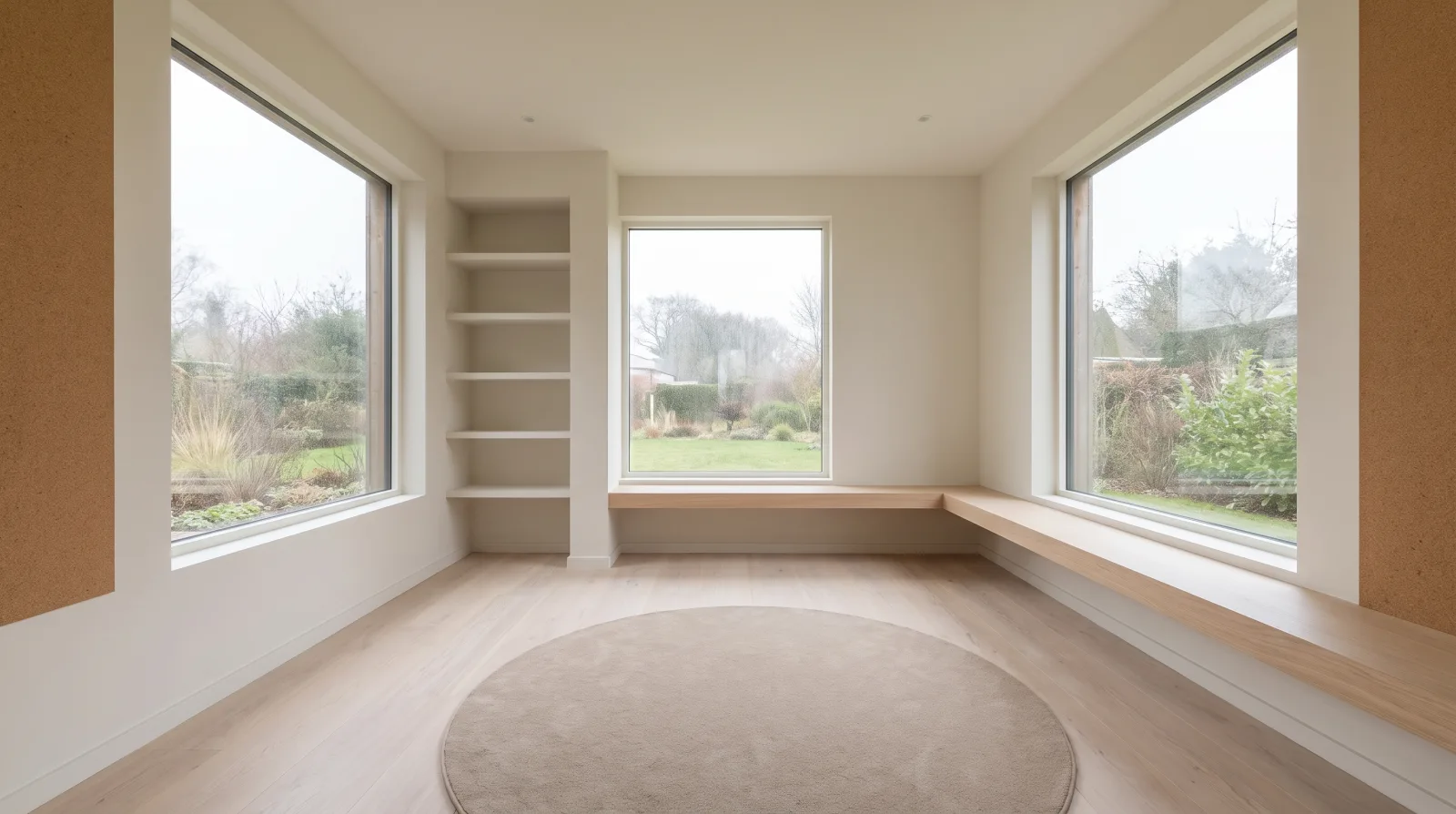 An empty, bright room representing a simple decision-making space for weighing estate sale options